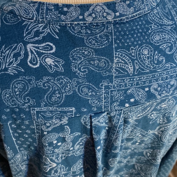 Style & Co pull over top/ blouse size 2X has 5 buttons half way up. 100% cotton - Picture 8 of 12